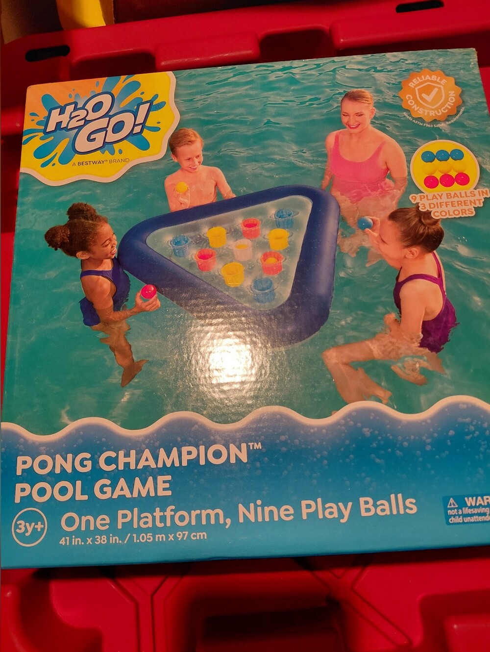 Blue Triangle Pool Pong Champion Game
